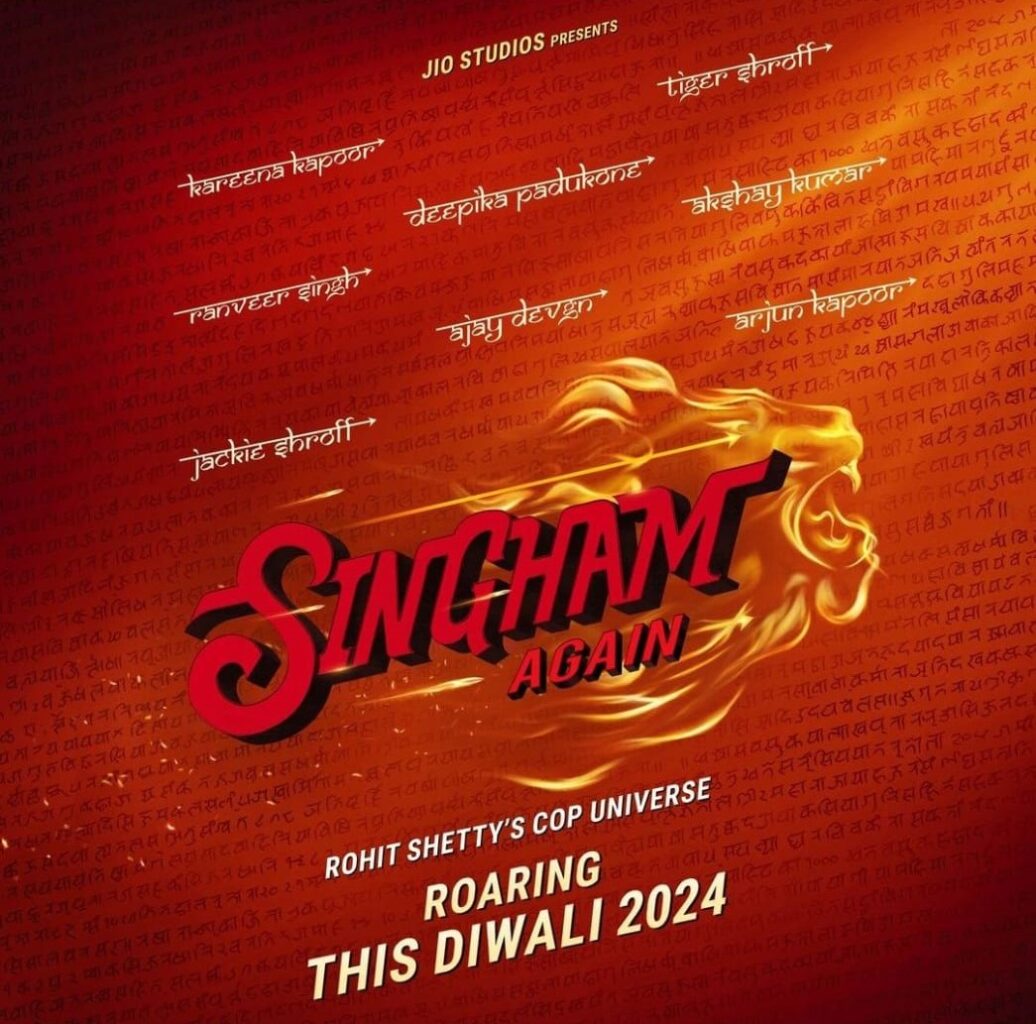 The official release announcement for Singham Again
(Source: @itsrohitshetty on Instagram)