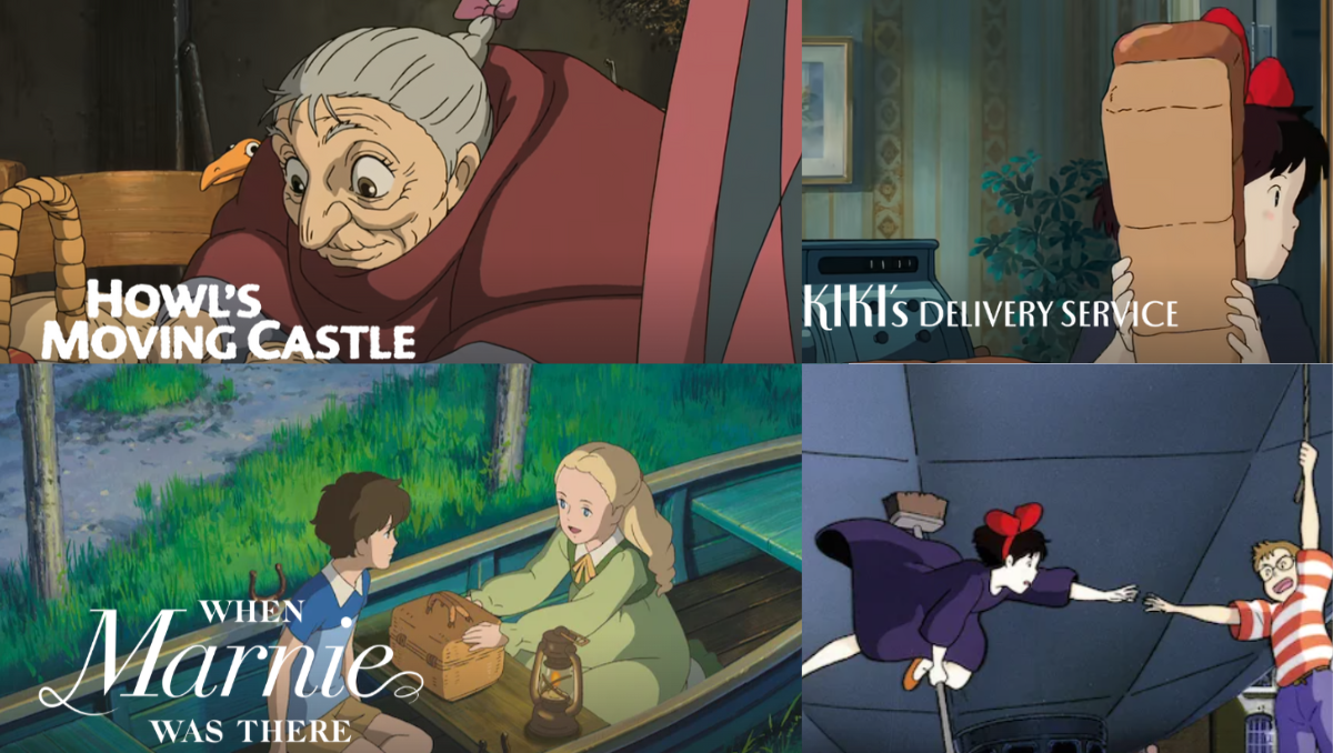 Anime
Howl's Moving Castle
When Marnie Was There
Kiki's Delivery Service