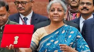 Finance Minister Nirmala Sitharaman presenting Budget 2024