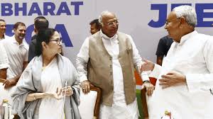 Mallikarjun Kharge addressing a public gathering