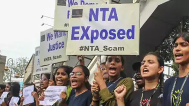 NEET protests by students
