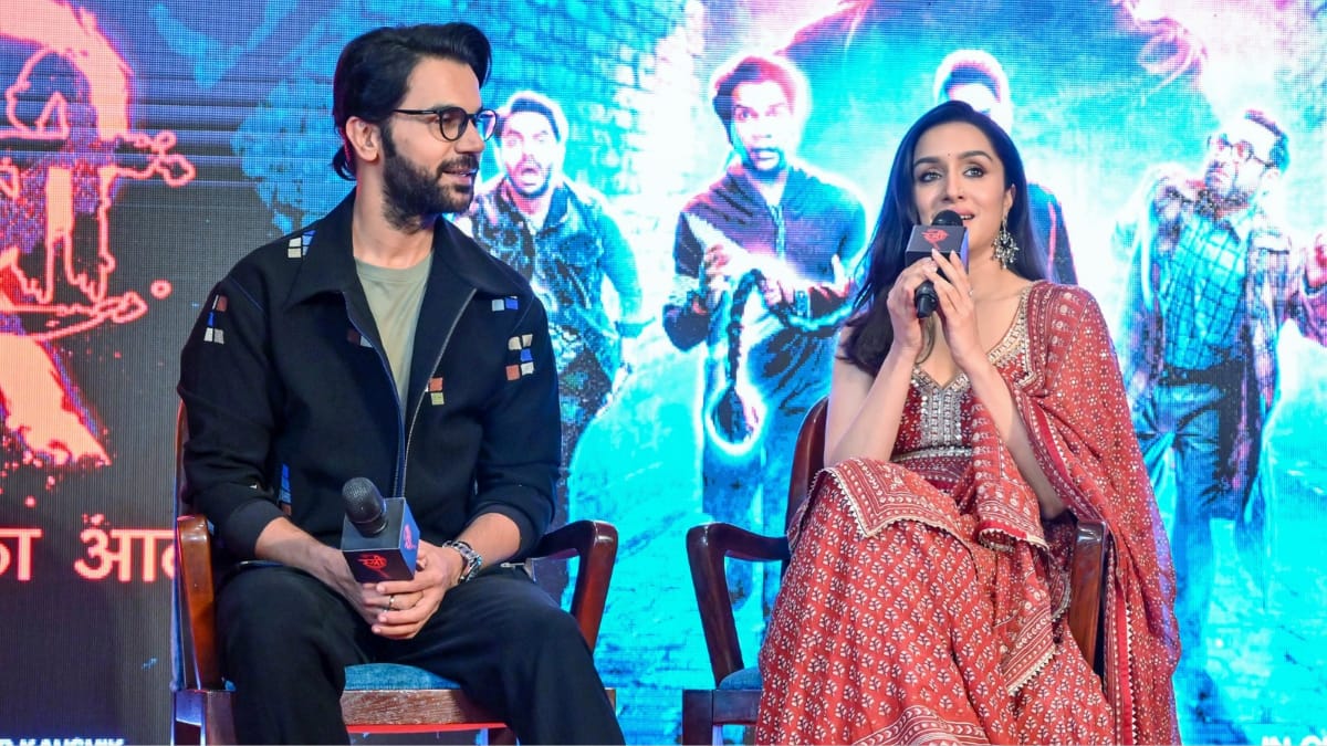 Shraddha Kapoor and rajkumar rao at stree 2 promotion