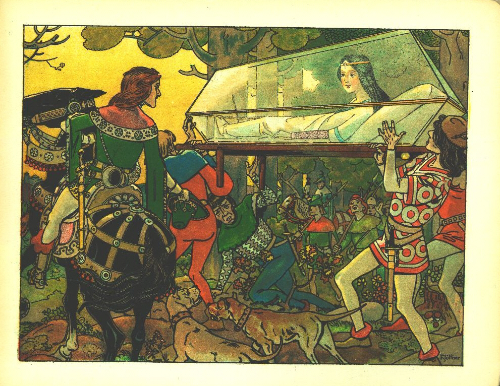 illustration of the Snow White fairytale
