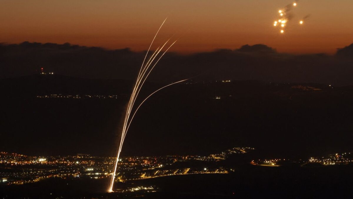 Iron dome in action in Israel