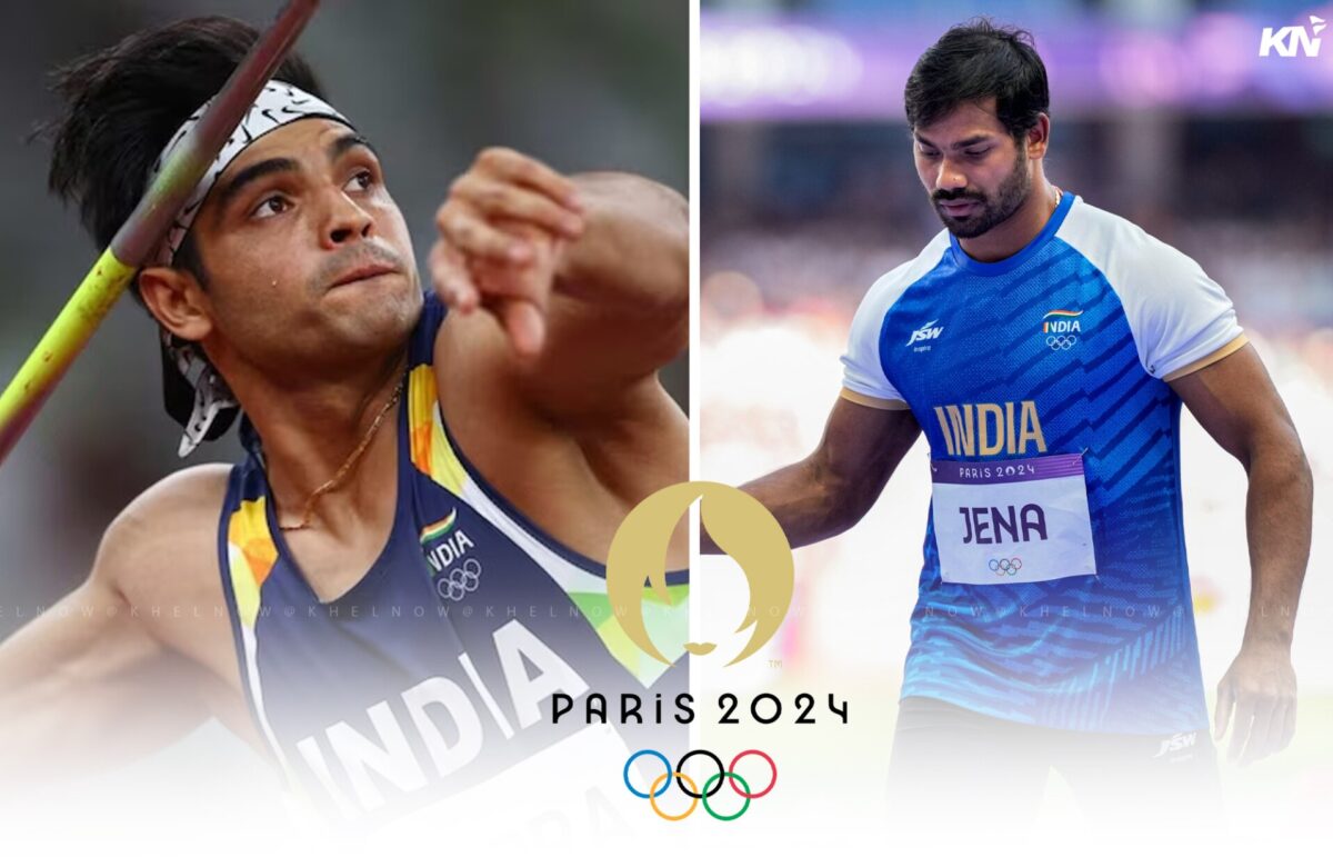 Neeraj Chopra and Kishore Jane at the Paris Olympics