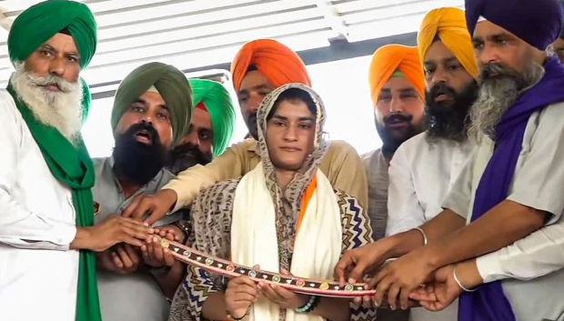 Vinesh Phogat joined protest