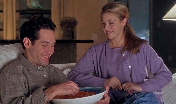 a scene from the movie "clueless", a rom com