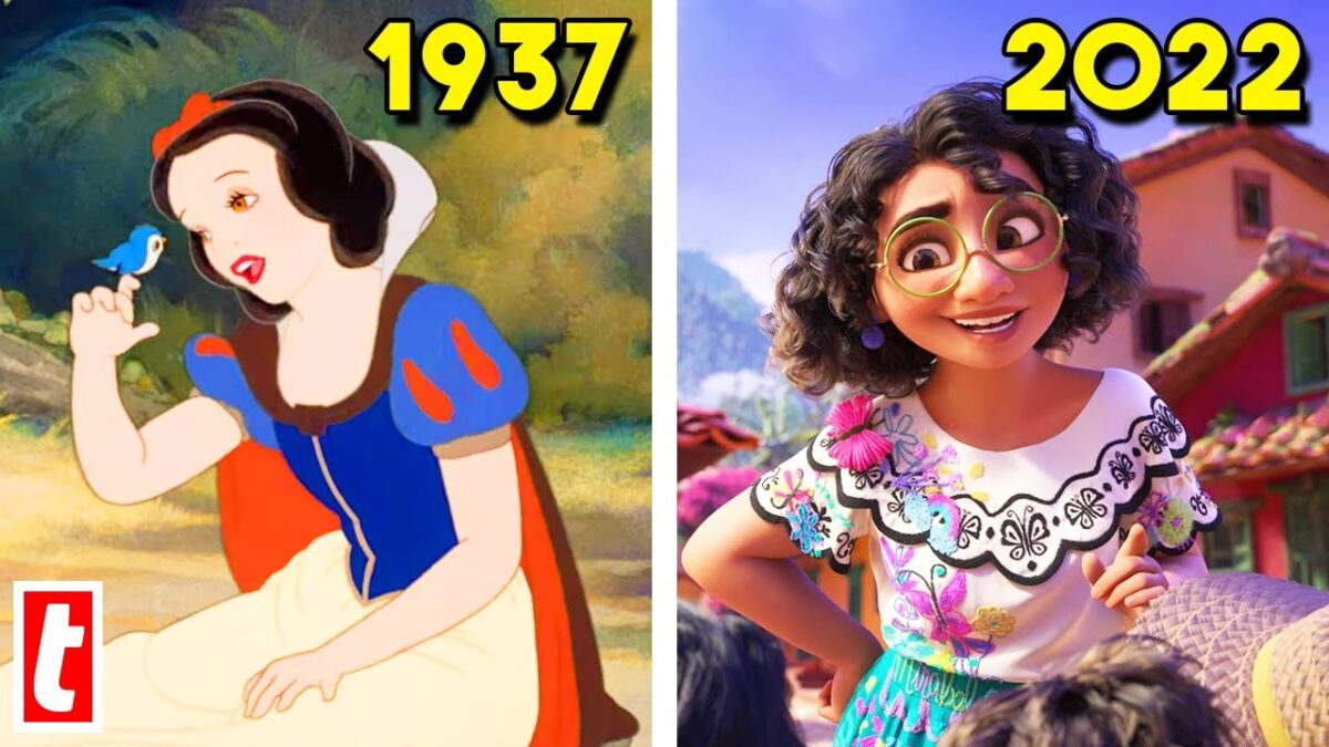 Disney movies then and now