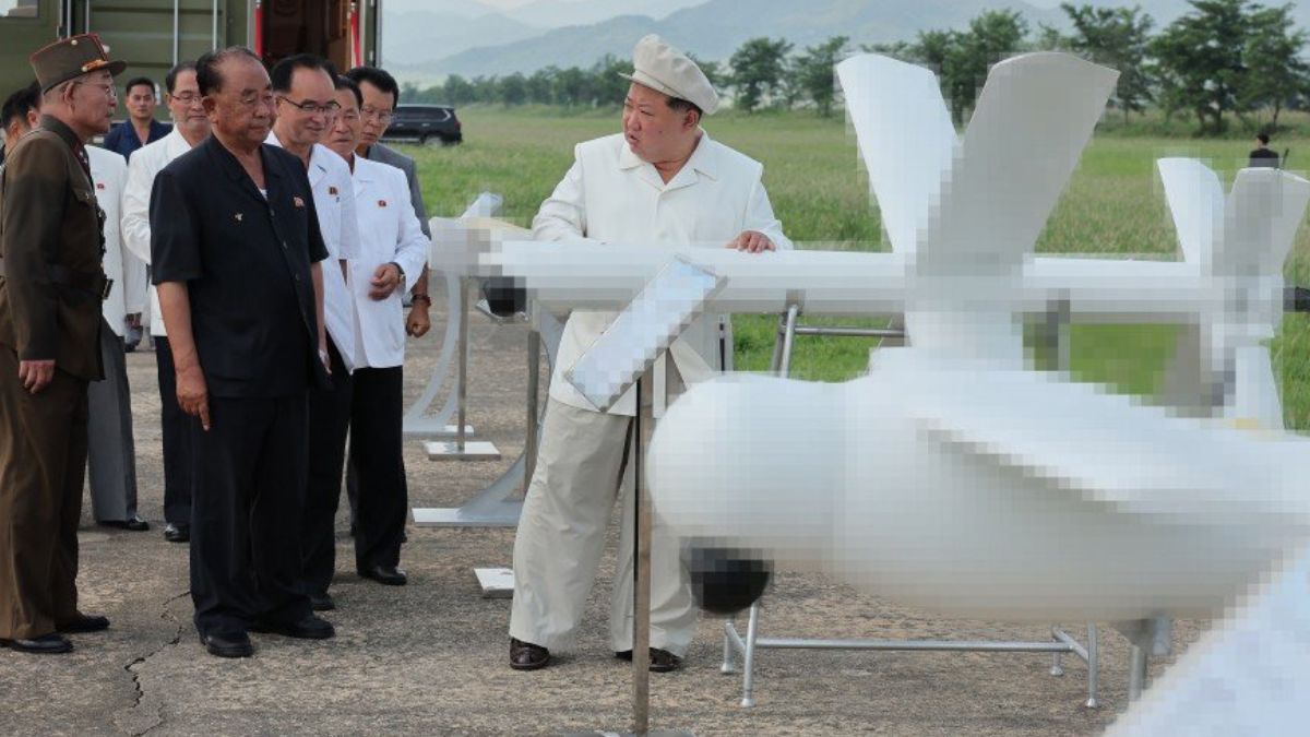 Kim Jong Un oversees suicide drones