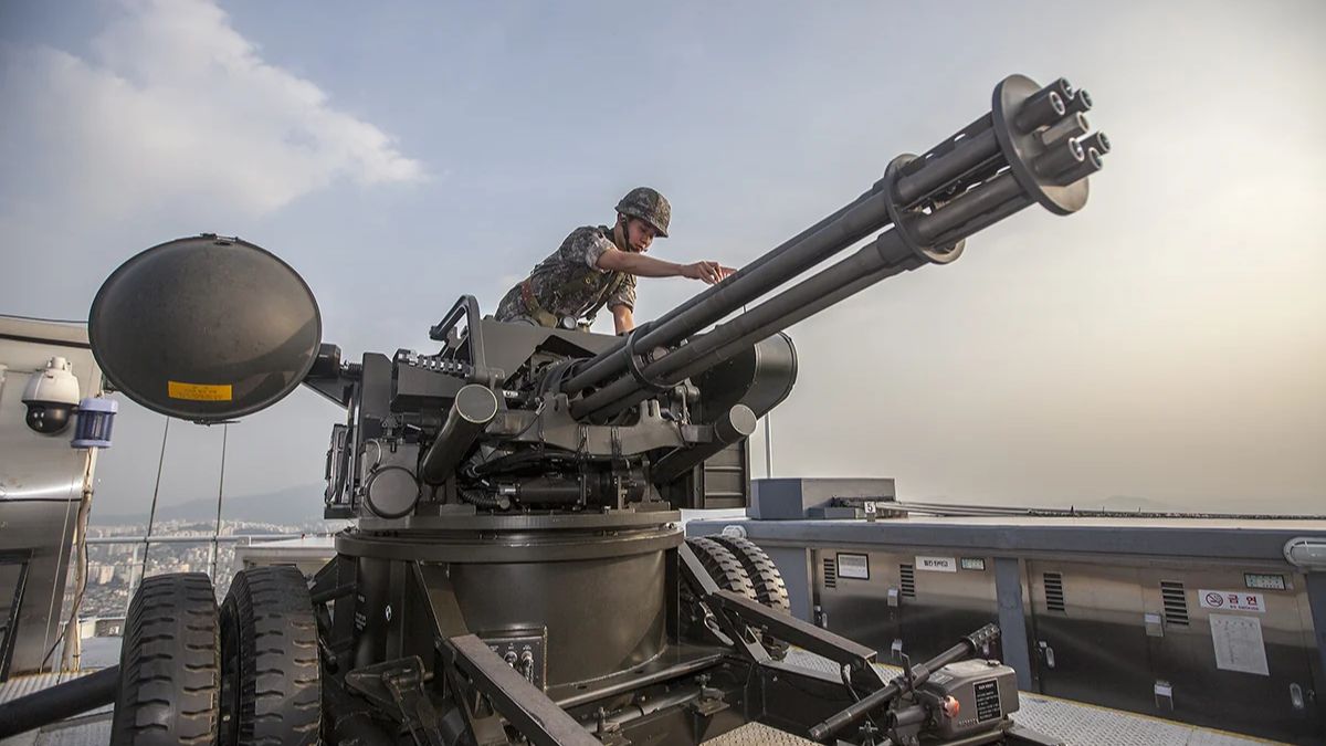 Anti aircraft gun to counter drone strikes
