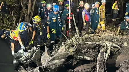 Plane crash, which was taken from Bangkok, the chartered plane that was operated by Thai Flying Service crashed 100 km east in Chachoengsao province.