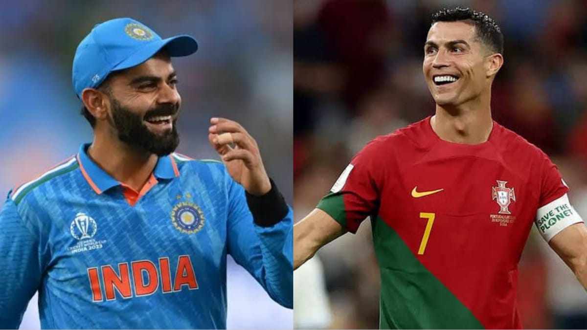 Virat Kohli and Cristiano Ronaldo 