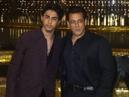 Salman Khan with Aryan Khan