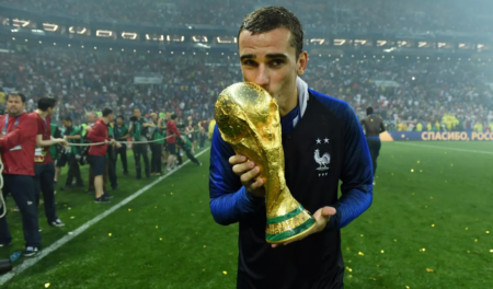 Griezmann after 2018 FIFA world cup win