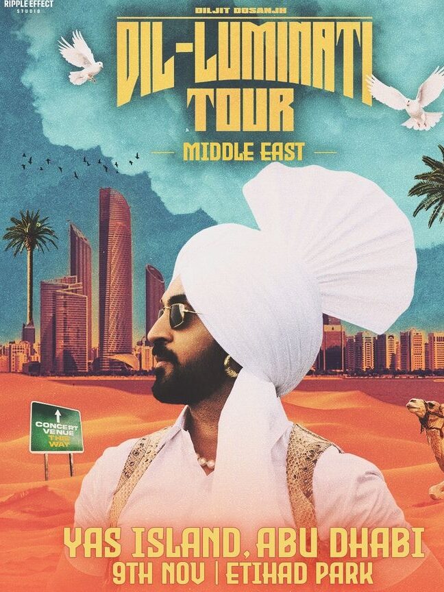 Diljit Dosanjh’s Dil-Luminati tour poster