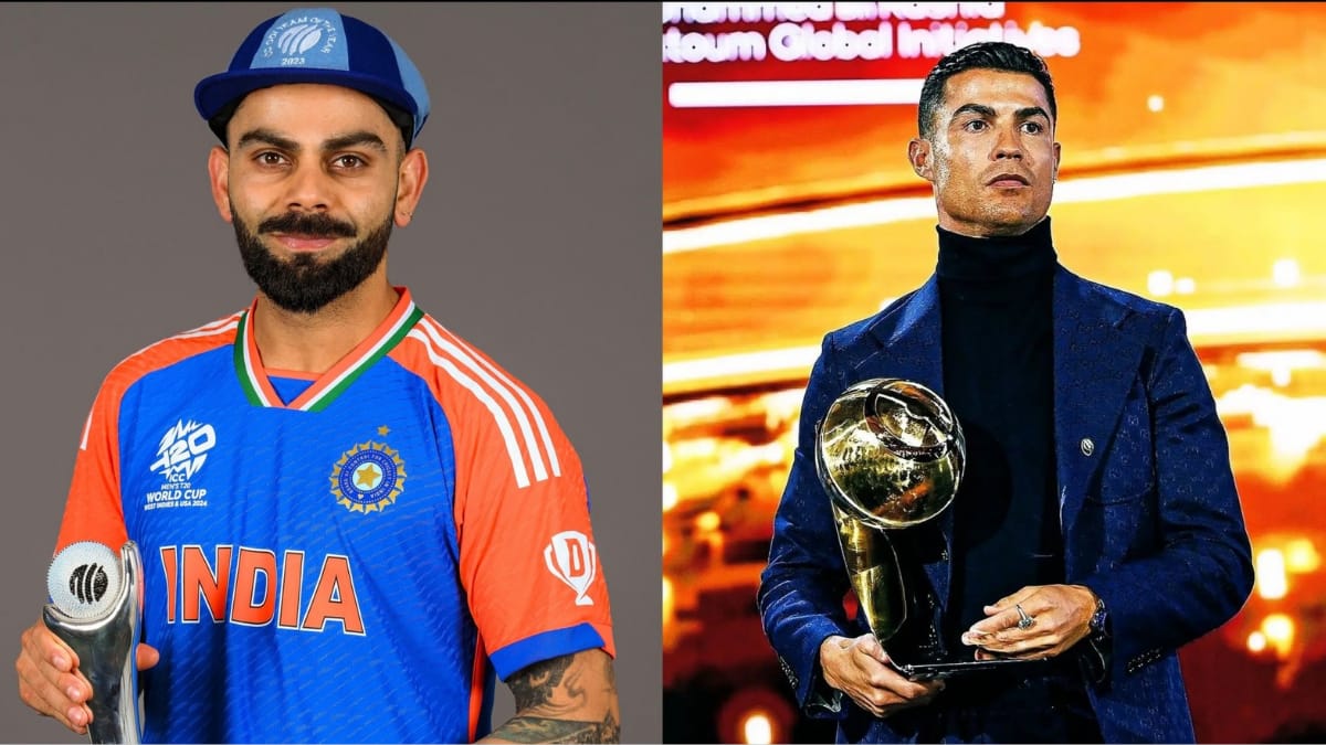 Virat Kohli and Cristiano Ronaldo 