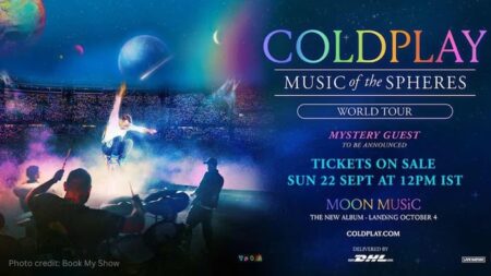 Coldplay’s Music of Spheres tour poster