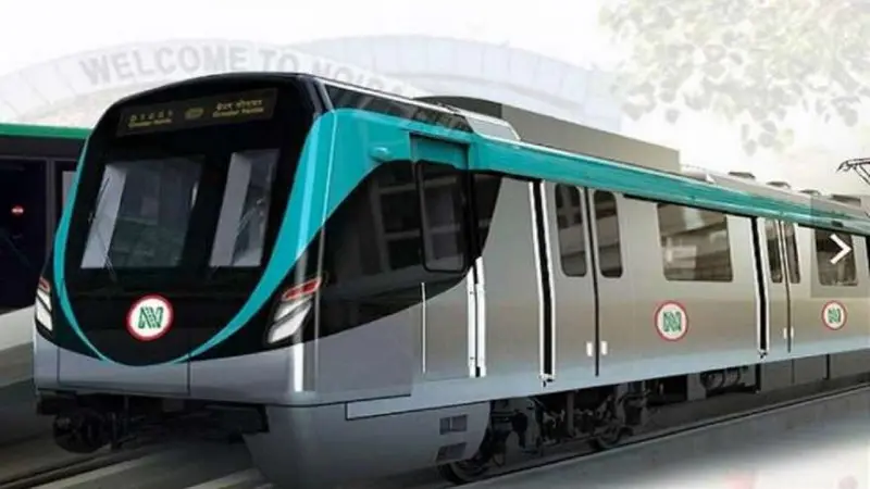 the image is of The Mumbai Metro's Aqua Line 3, connecting Aarey Colony to Bandra-Kurla Complex (BKC), was revealed on Tuesday