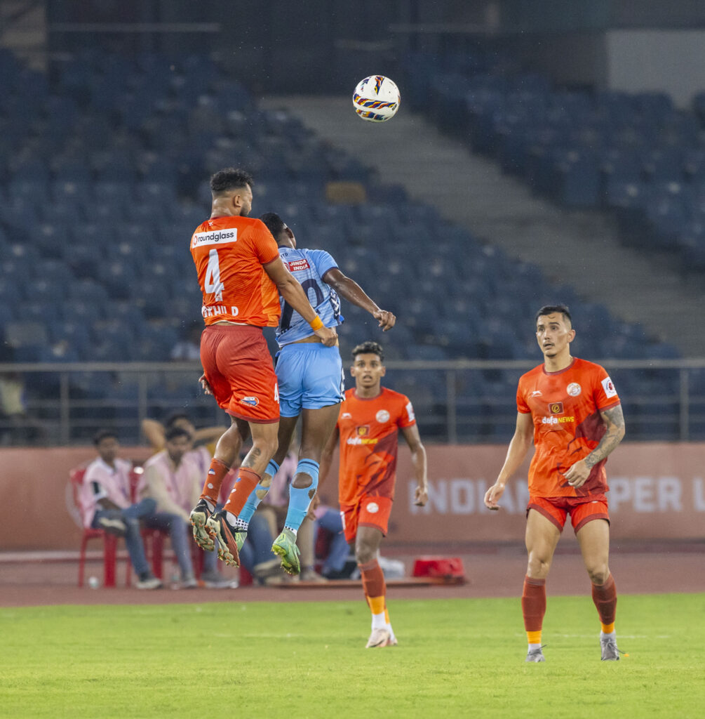 Nikhil Prabhu of Punjab FC during Match No 13 of the Indian Super League (ISL) 2024-25 season played between Punjab FC and Hyderabad FC held at the Jawaharlal Nehru Stadium, New Delhi on 25th September 2024.