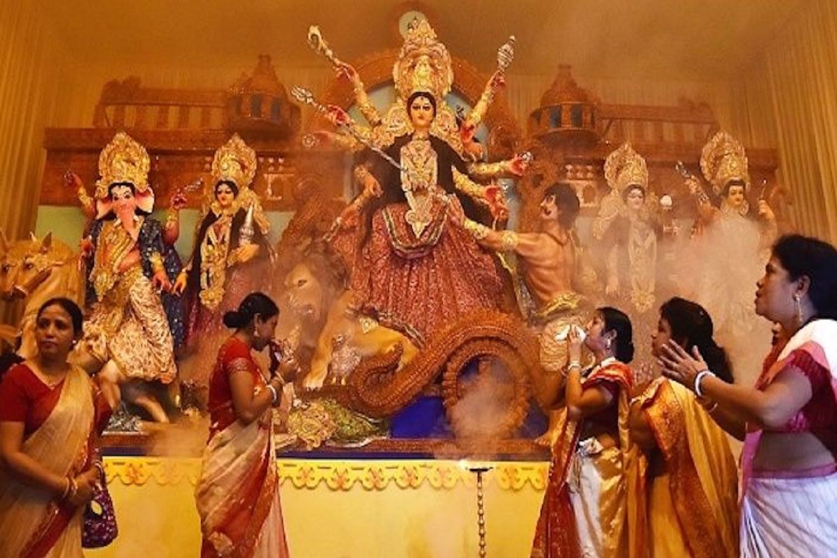 Durga Puja celebration in Kolkata India