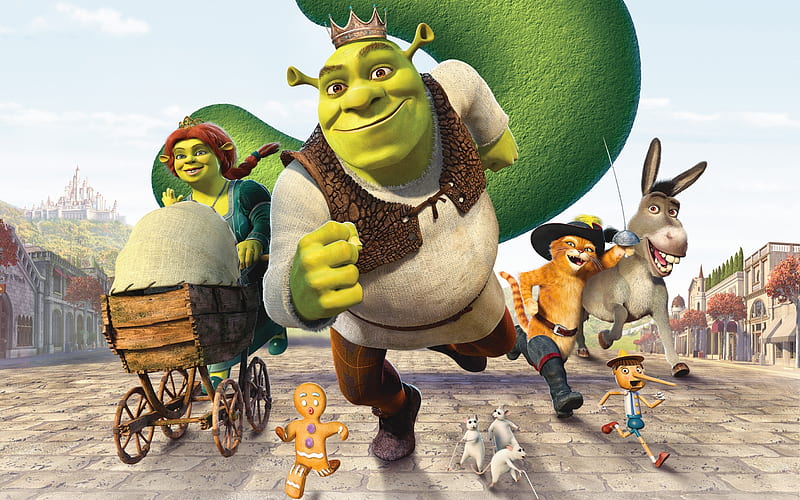 The image shows the poster of Shrek.