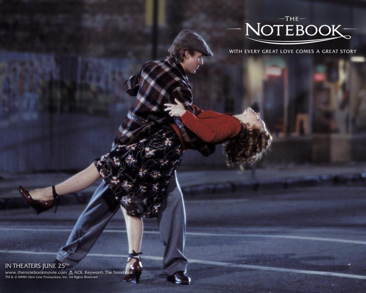 An image of book-to-screen adaptation of The Notebook.