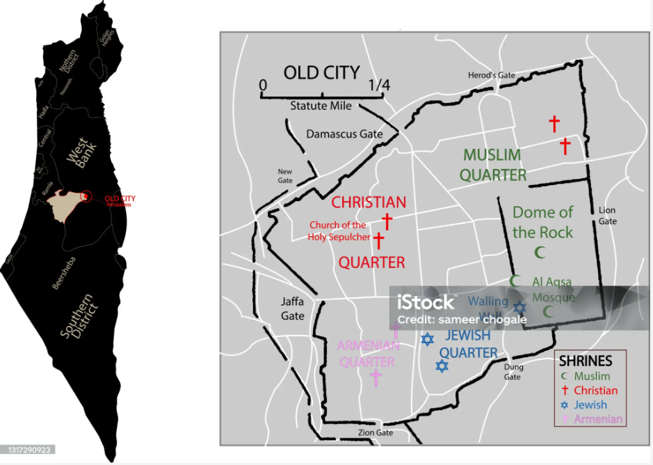 Jerusalem the hot spot.

Courtesy: iStock