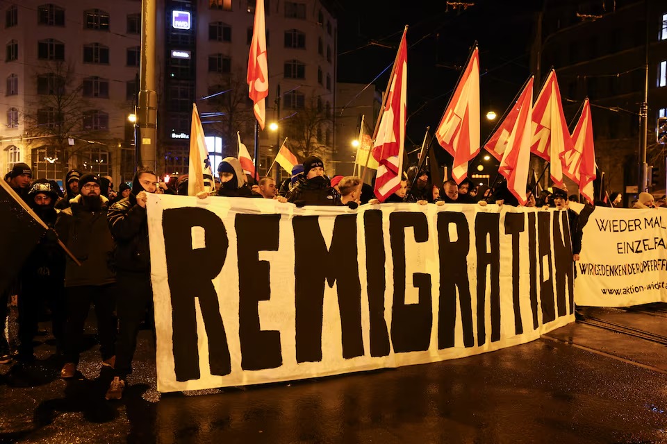 Far-right protests following the Christmas market terror attack at Magdeburg.