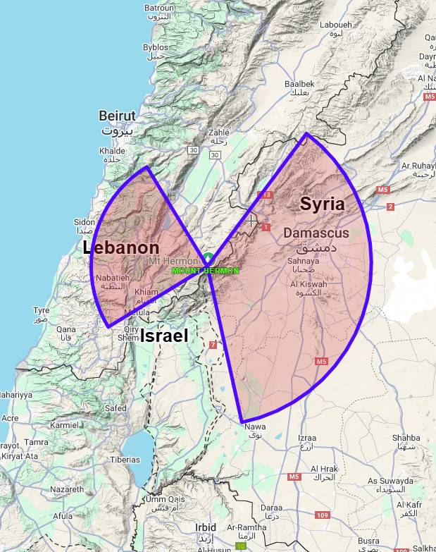 Strategic Location: Mount Hermon is around 2800 m high, the heighest point in the region.

Courtesy: Naftali Hezoni on X.