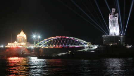 India’s first glass Bridge Inaugurated in Kanyakumari, Connecting Iconic Landmarks