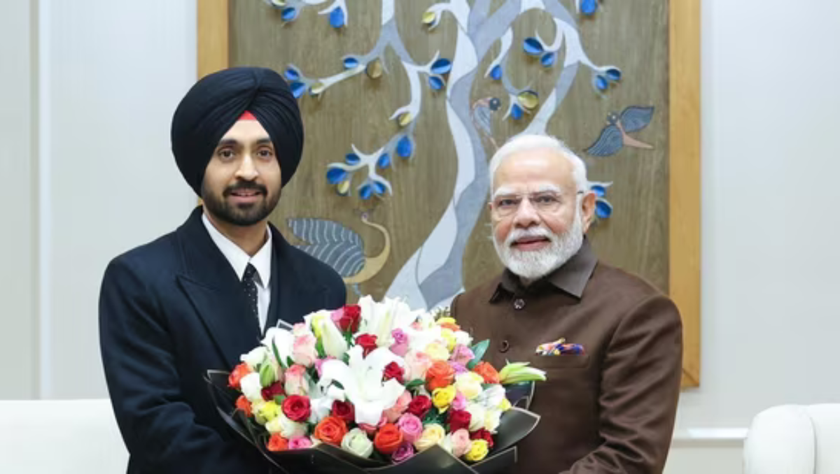 PM Narendra Modi and Diljit Dosanjh
